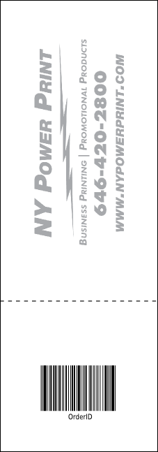 Leukemia Raffle Ticket Product Back