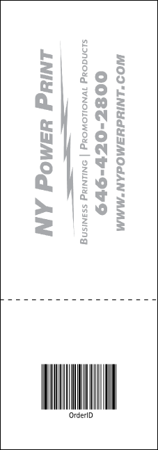 French Raffle Ticket Product Back