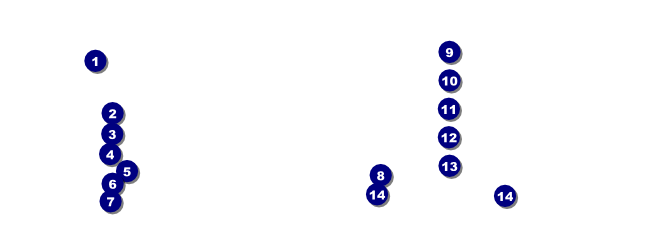 Golf Camp Raffle Ticket Front Field Markers
