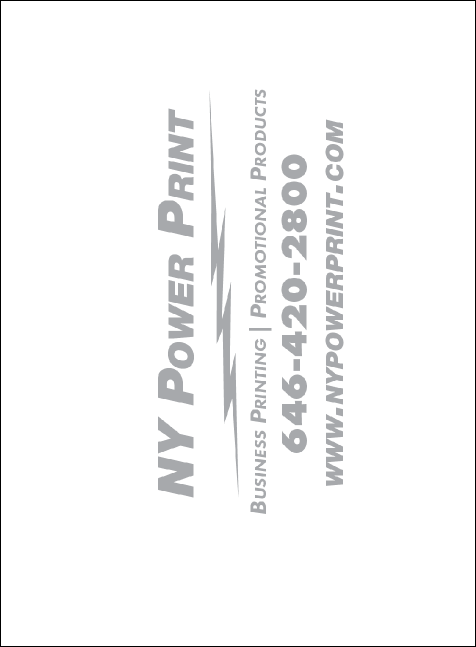 Blue Flower Invitation Product Back