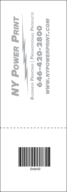 All Purpose Modern Raffle Ticket Product Back