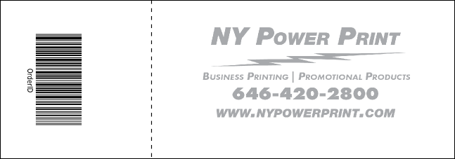 Airline Event Ticket Product Back