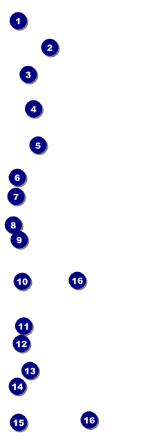 All Purpose Blue Event Ticket Front Field Markers