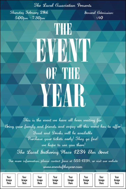 All Purpose Blue Logo Poster Product Front