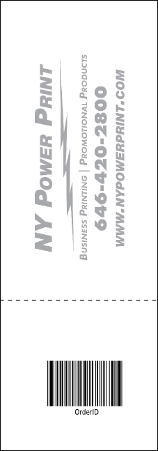 All Purpose Blue Raffle Ticket Product Back