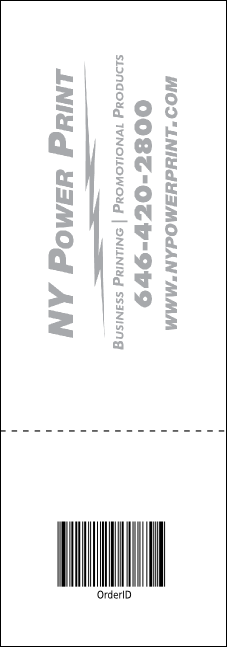 All Purpose Retro Raffle Ticket Product Back