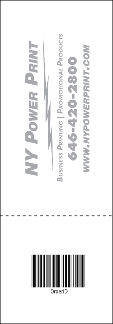 Orange Geometric Raffle Ticket Product Back