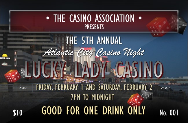 Atlantic City Drink Ticket