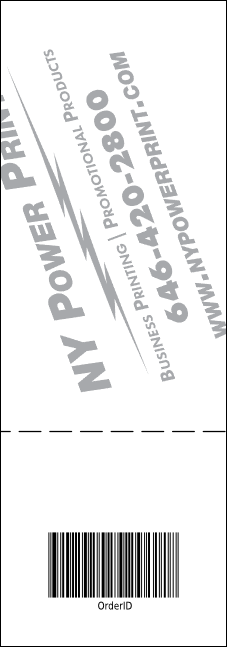 Cupcake Event Ticket Product Back