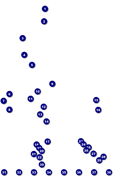 Dodgeball Logo Poster Front Field Markers