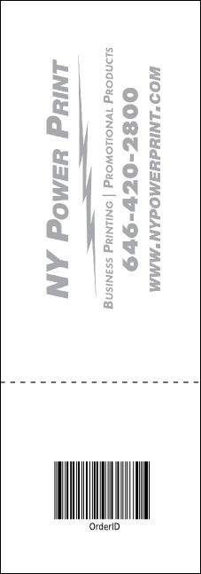 Sixties Raffle Ticket Product Back