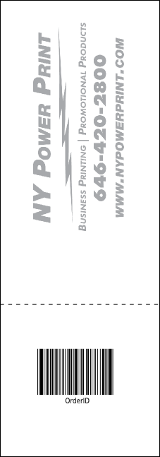 Postcard Raffle Ticket Product Back