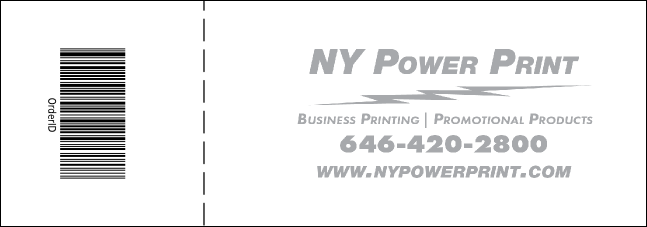 Red Stripes Reserved Event Ticket Product Back