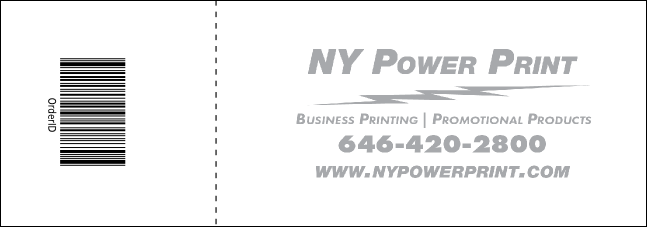 Image Upload Polaroid Reserved Event Ticket Product Back