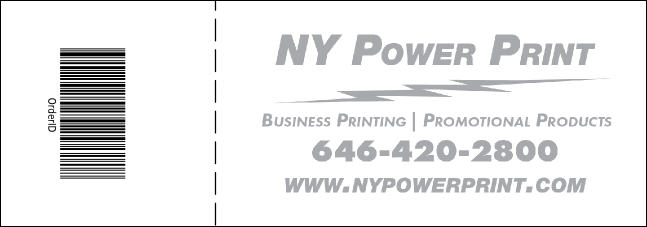 Blue Landscape Reserved Event Ticket Product Back