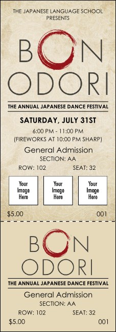 Bon Odori Reserved Event Ticket Product Front