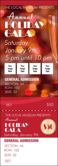 Champagne Lights Reserved Event Ticket Product Front