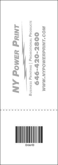 All Purpose Circles Black and White Raffle Ticket Product Back