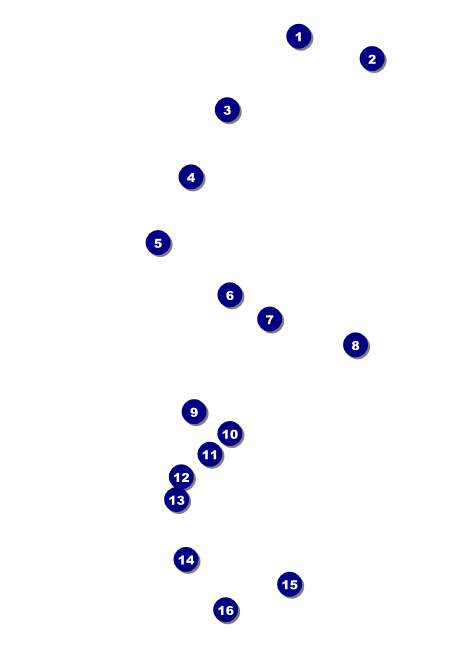 All Purpose Corners Black and White Invitation Front Field Markers