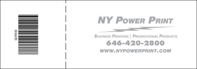 Year Gold Raffle Ticket Product Back