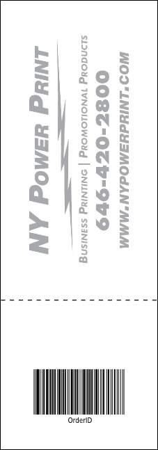 Dart Tournament Event Ticket Product Back