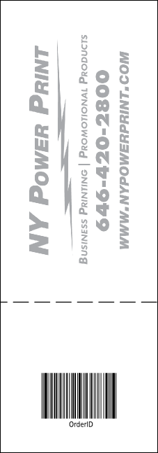 All Purpose Big Logo Brown Event Ticket 0007 Product Back