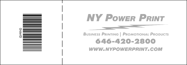 All Purpose Event Ticket 0007 Product Back