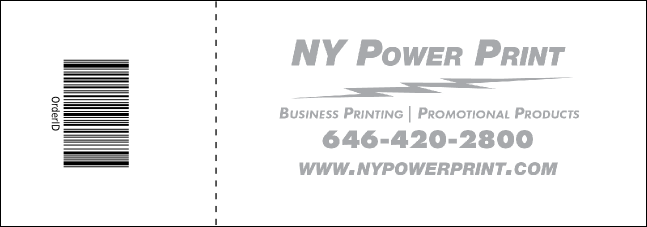 Money Ribbon Raffle Ticket 0007 Product Back