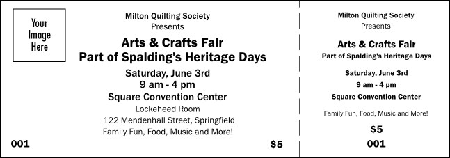 Color Logo Event Ticket 0007 Product Front