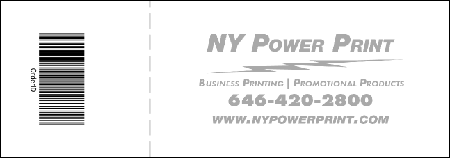 Black and White Logo Event Ticket 0007 Product Back