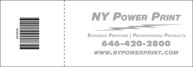 MMA Main Event Red Event Ticket Product Back