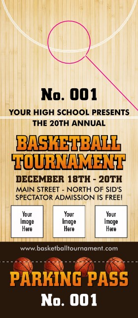 Basketball Court Hang Tag Product Front