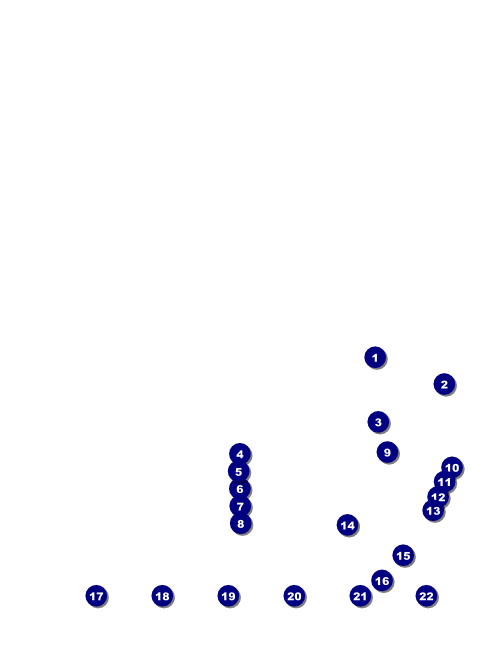 Modern Dance White Logo Flyer Front Field Markers