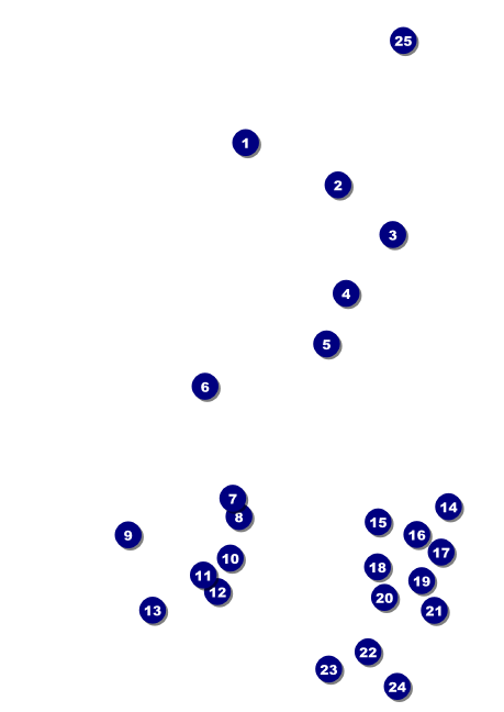 Holiday Snowflake Postcard Mailer Front Field Markers