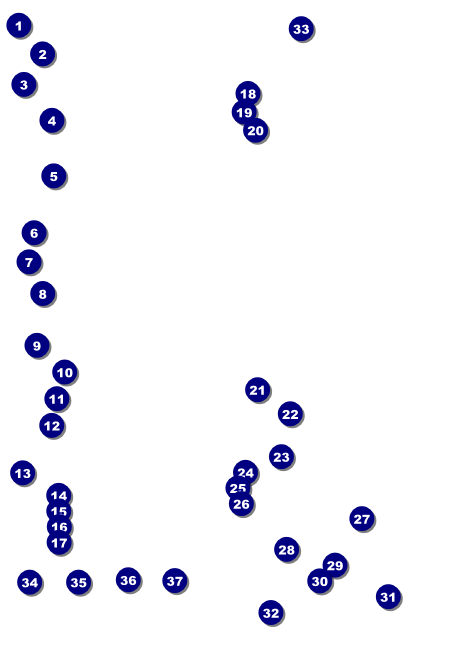 Run for a Cause Orange Postcard Mailer Front Field Markers