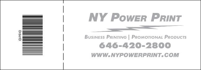 Dream Truck Raffle Ticket Product Back