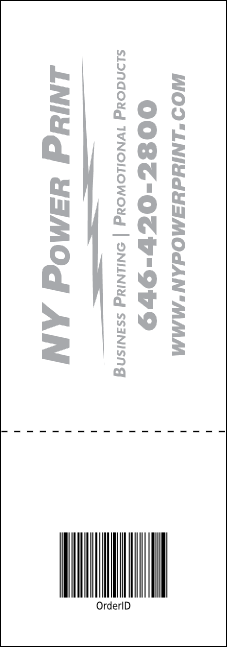 Big Logo Red Event Ticket Product Back