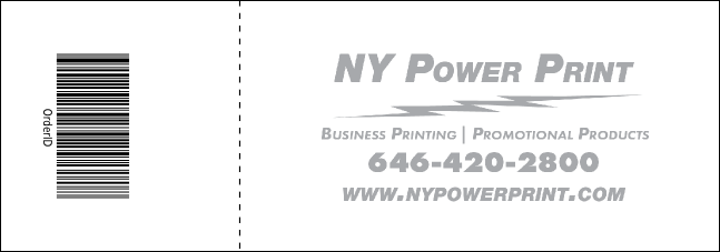 Orange Ribbon Reserved Event Ticket Product Back