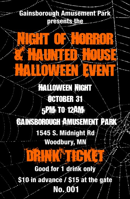 Spider Web Drink Ticket 001