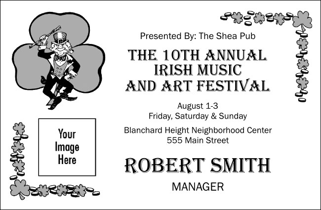 St. Patrick's Day VIP Event Badge Small Product Front