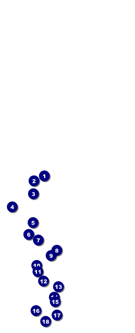 Graduation - Blue and Yellow Table Tent Front Field Markers