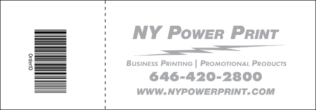 Youth Softball Raffle Ticket Product Back