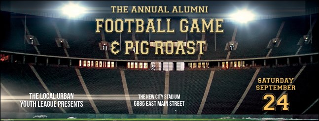 Football Lights Facebook Cover