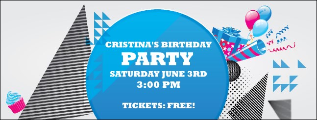 Birthday Geometric Facebook Cover