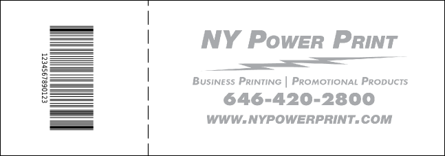 Abstract QR Event Ticket Product Back