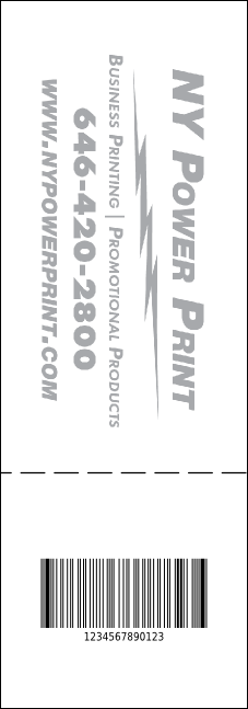 All Purpose Circle QR Event Ticket Product Back