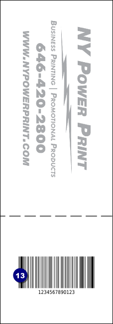 Big Logo Magenta QR Event Ticket Product Back