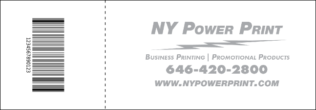 Jazz QR Event Ticket Product Back