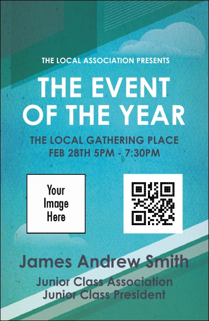 All Purpose Clouds VIP Event Badge Small Product Front