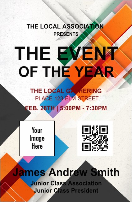 All Purpose Angle VIP Event Badge Small Product Front